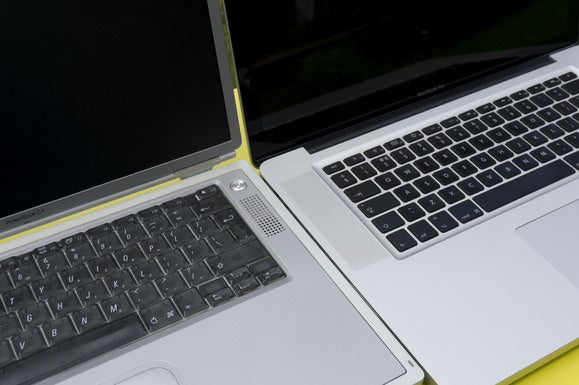 The PowerBook G4 Titanium still looks great next to today's