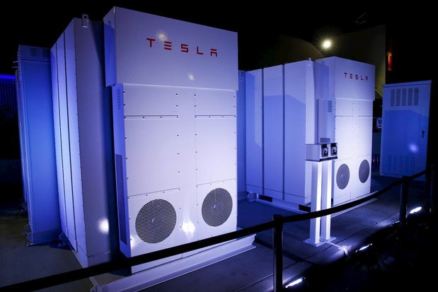 Tesla Energy batteries for businesses and utility companies