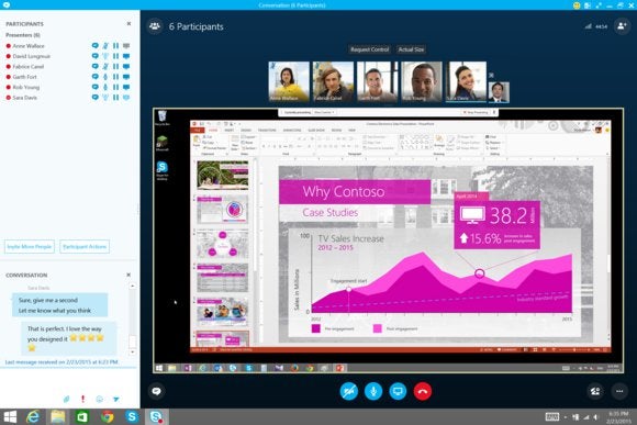 skype for business desktop sharing