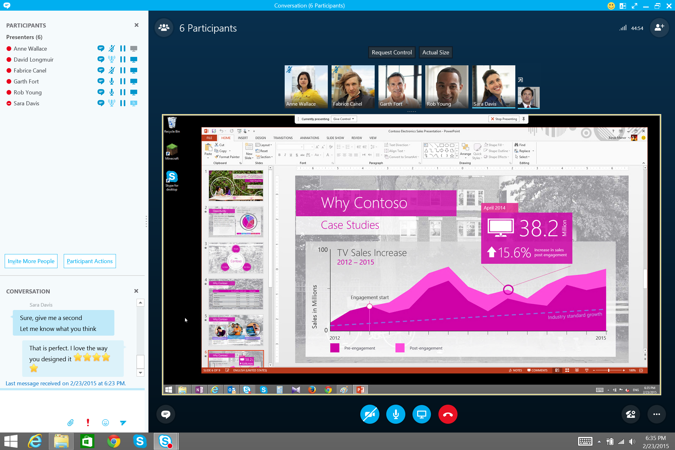 skype share screen and sound