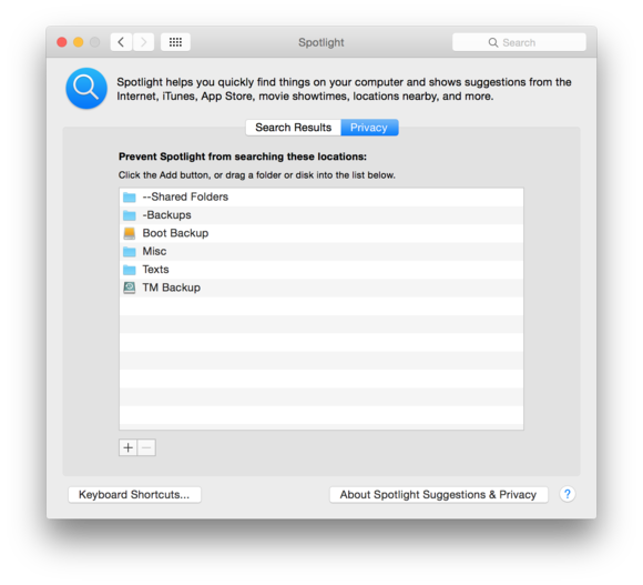 spotlight privacy