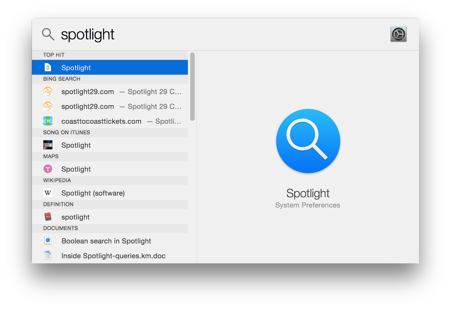 How to use Spotlight in Yosemite to search for files, apps ...