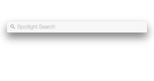 spotlight search bar