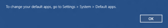 windows 10 default program go to settings