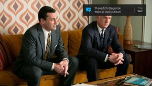 xfinity share notification on tv