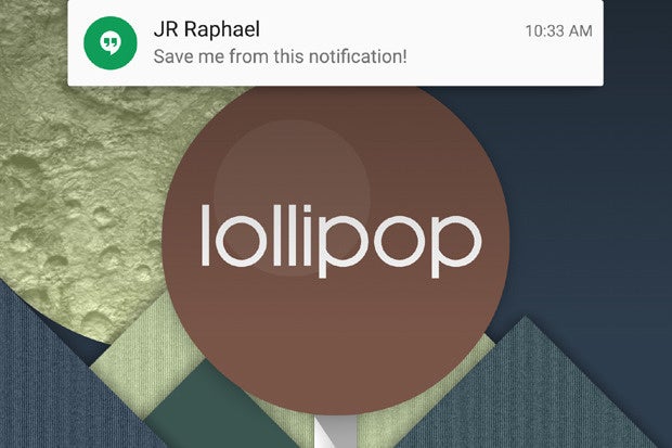 Android Lollipop Heads-Up Notification