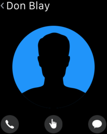 apple watch friend screen
