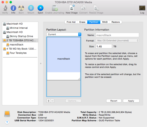 disk utility resize partition