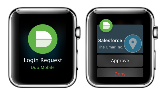 duo security apple watch