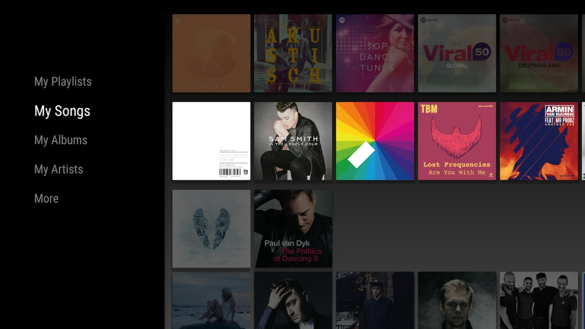 Spotify on Android TV apk