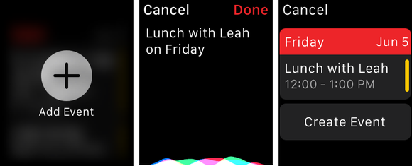 fantastical2 apple watch adding event