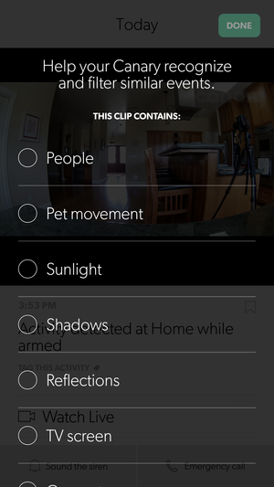 Canary home-security system