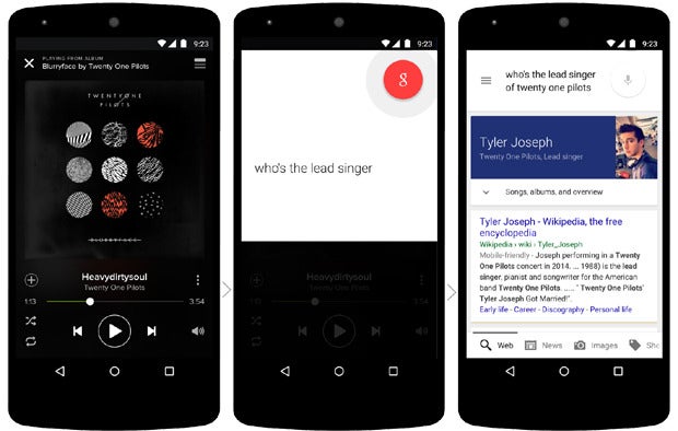 Google Now on Tap: Music