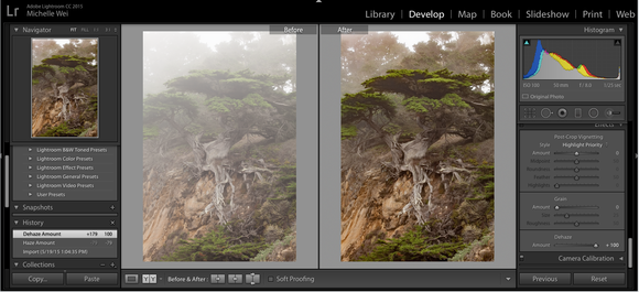 lightroom dehaze ui