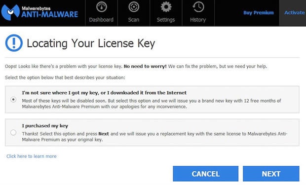 malwarebytes licenses for mac and windows