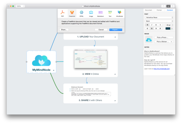 MindNode 2  export