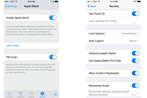 password apps for watch