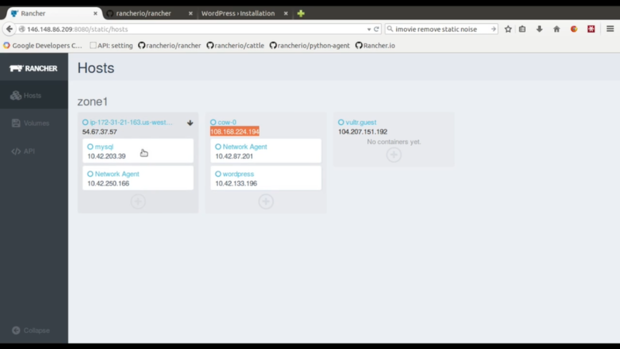 Rancher networking interface