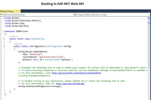 Routing in Web Api