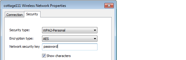saved network password in Windows