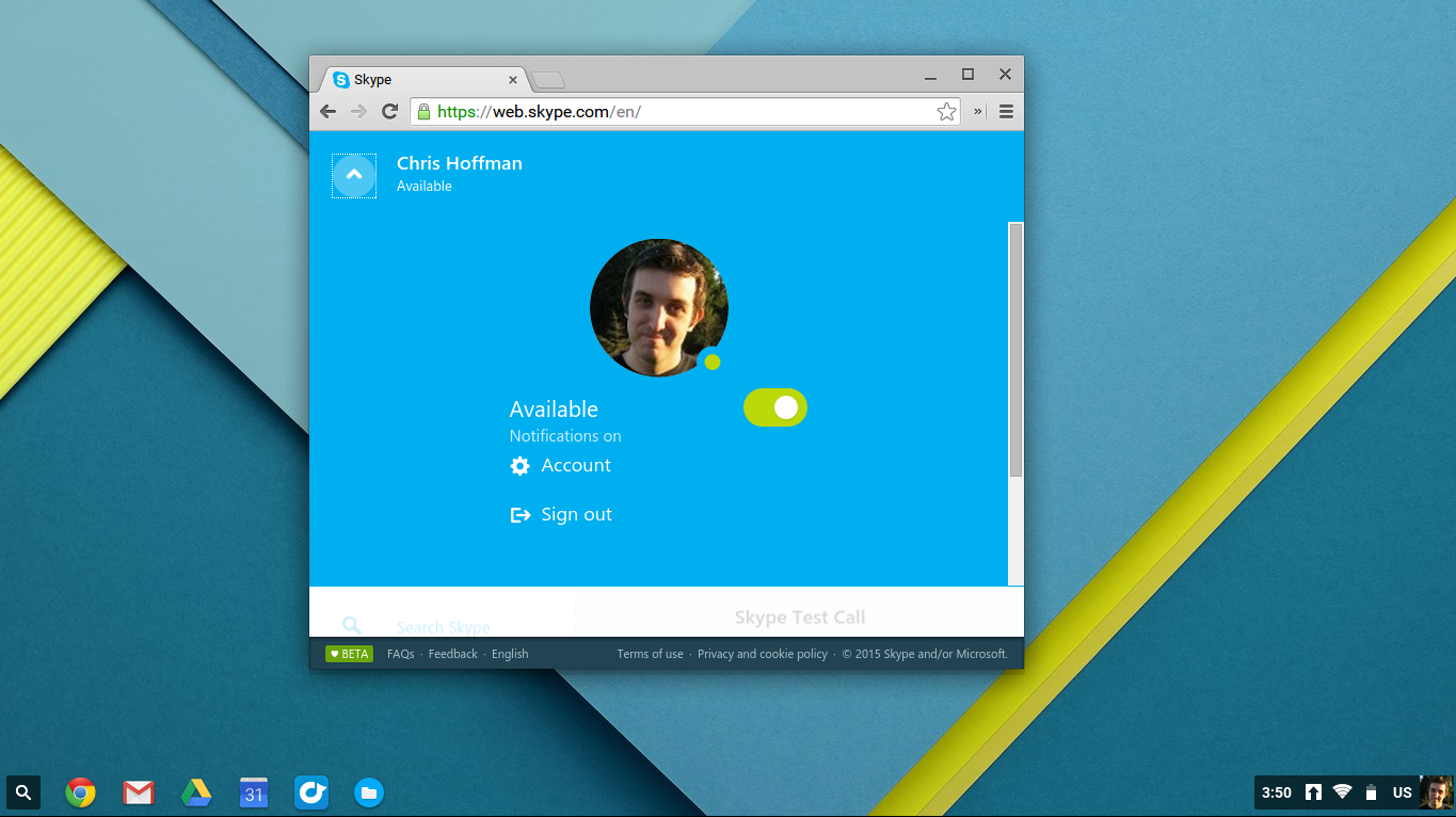 skype for chromebook app