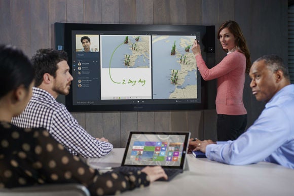 Microsoft Surface Hub supersizes smartphone addiction