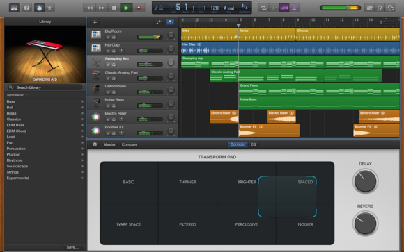 transform pad smart controls