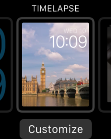 watchos beta 1 time lapse watch face customize