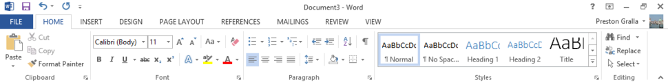 remove styles from word ribbon