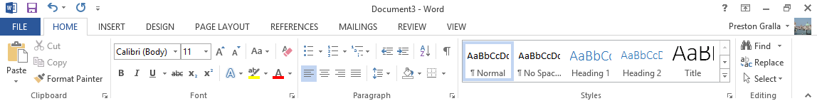 location of draft view in word 2013