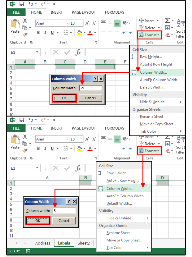 custom paper size in excel for mac