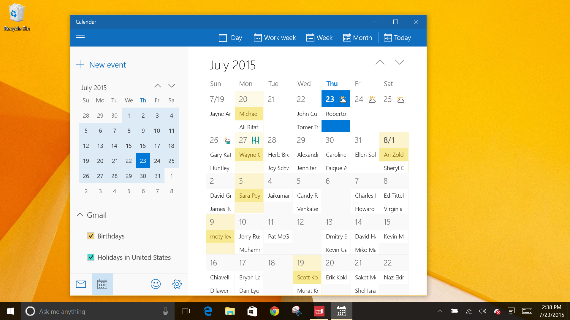 google calendar app windows 10 download