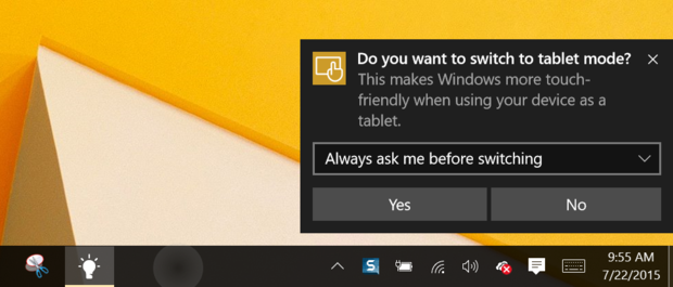 Windows 10 continuum