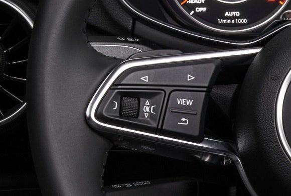 2016 audi tt virtual cockpit steering wheel controls close up