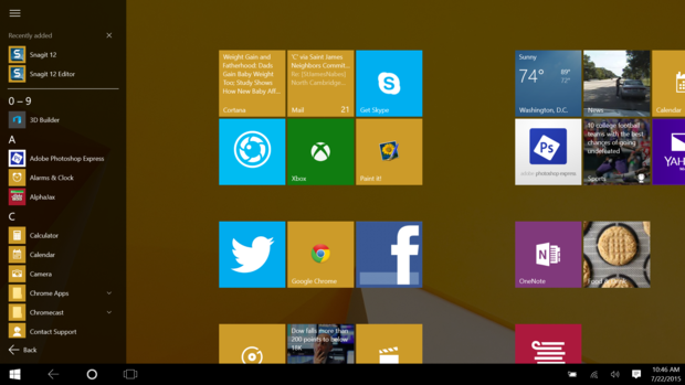 Windows 10 all apps