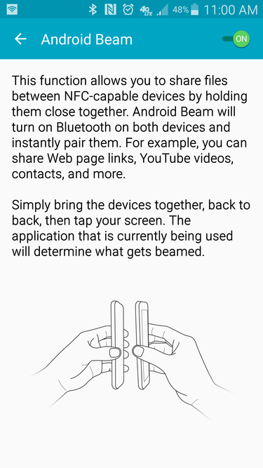 Android beam не работает