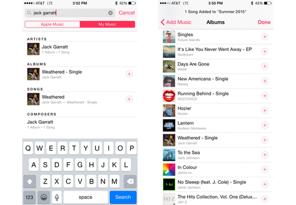 apple music ios add music