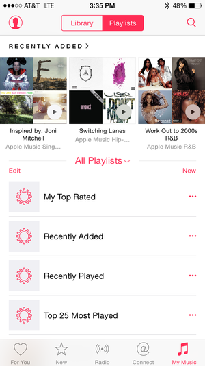 apple music playlist new
