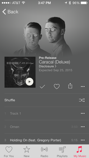 apple music prerelease
