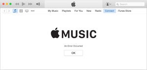 applemusic error connect