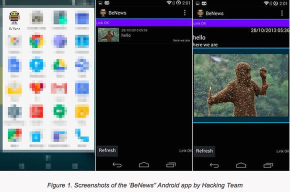 BeNews Android App developed by the Hacking Team escaped Google Play vetting and installed malware - 72