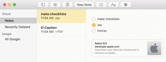 el capitan snell notes checklist