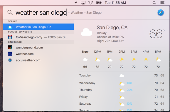 el capitan snell spotlight weather