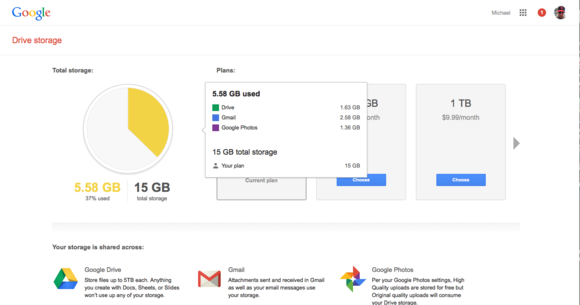 Google Drive gestionar el almacenamiento