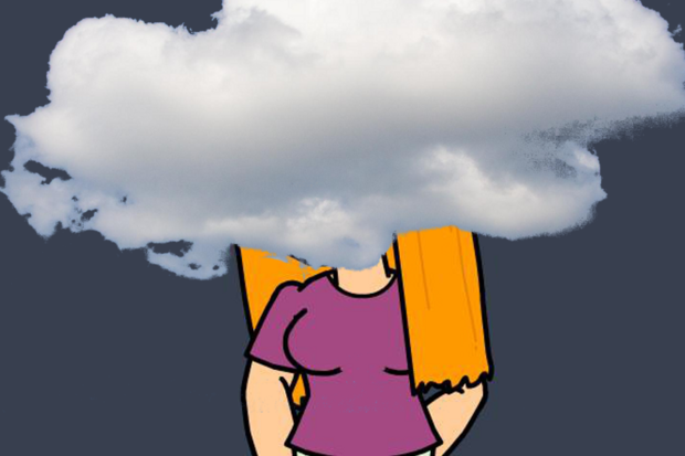 head in clouds