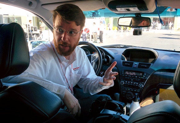 honda virtual reality in car acura mdx interior