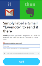 ifttt gmail evernote