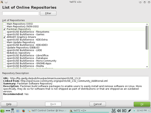 opensuse add community repositories