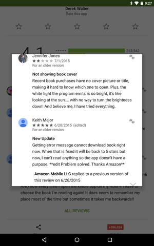 play store comments