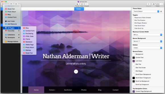 rapidweaver screenshot1